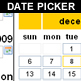 calendar - date picker - date field