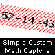 Simple Custom Math Captcha