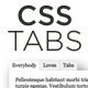 CSS3 Tabs