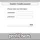 profilUsers - registration/login script