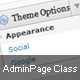Wordpress AdminPage Class