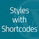 Styles with Shortcodes for WordPress