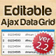 Editable Ajax Data Grid With Multiple Color