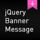 jQuery Banner Message