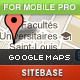 Google Maps for Mobile Site PRO