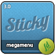 jQuery CSS3 Sticky Mega Menu Bar