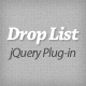 jQuery Plug-in: Drop List