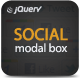 jQuery Social Modal Box
