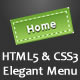HTML5 & CSS3 Elegant Menu