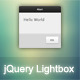jQuery Lightbox Grooveshark Style