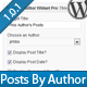Posts By Author Widget Pro for WordPress