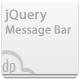 jQuery Message Bar