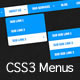 CSS3 - Horizontal & Vertical - Three Tier Menus