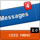 Menu with CSS3 Effects and Notification Bubbles
