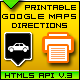 Google Maps Store Directions w/ Search bar & Print