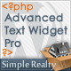 Advanced Text Widget Pro