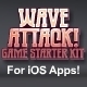 Wave Attack Game Starter Kit - Universal iOS App
