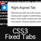 CSS3 Fixed Slide Out Tabs