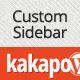 Kakapo - Custom Sidebar for every page