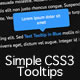 Simple CSS3 Tooltips