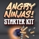 Angry Ninjas Sling Shot Game Starter Kit for iOS