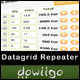 Datagrid Repeater - jQuery plugin