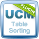 UCM Plugin: Table Sorting