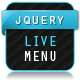 jQuery Live Menu