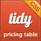 Tidy CSS3 Pricing Table - Simple, Clean, Flexible