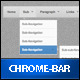 Chrome-Bar Mega Navigation System