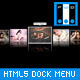 HTML5 Dock Menu Gallery