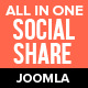 All in One Social Share Joomla Plugin