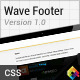 Wave - Fancy CSS3 Flexible Sticky Footer