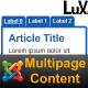 Lux Multipage Content