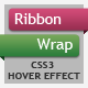 Ribbon Wrap - CSS3 Hover Animation