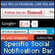 Specific Social Notification Bar