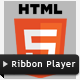 Ribbon Player - HTML5 Animated Video Player