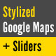 Stylized Google Maps + Image Slider