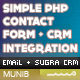 PHP Contact Form to Email and CRM