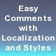Easy Comments with Localization Support and Styles