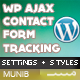 WordPress AJAX Form with Tracking and Settings