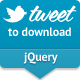 jQuery Tweet to Download