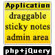 PHP jQuery Sticky notes