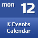 K Events Calendar ASP.NET MVC 3