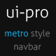 UI-Pro - Simple Metro Style Navigation Bar