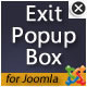 Joomla On Exit Popup Box