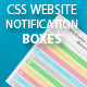 CSS Website Notification Boxes