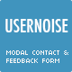 Usernoise modal contact / feedback form