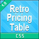 Retro CSS3 Pricing Tables