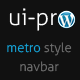 UI-Pro - Simple Metro Style Navigation Bar for WP